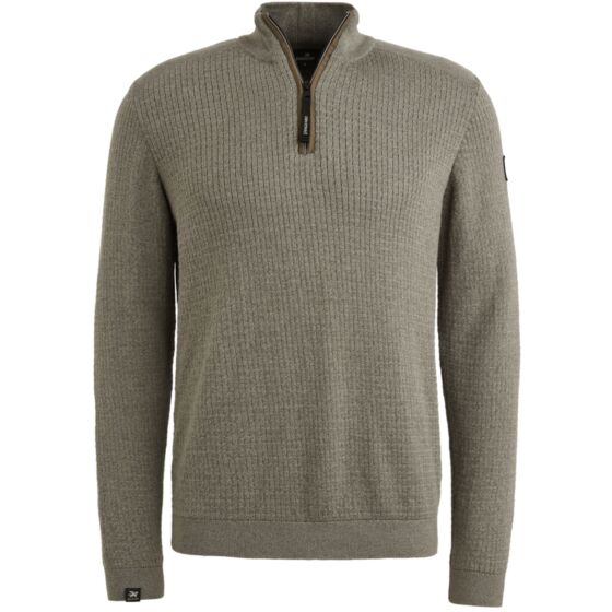 Half zip collar mouline Tea Leaf VKW2508302-6497
