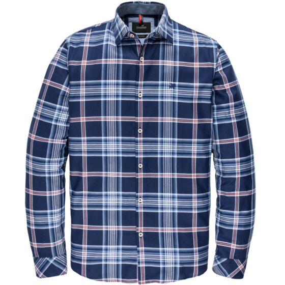 Long Sleeve Shirt Twill Check Blue VSI208284-5028