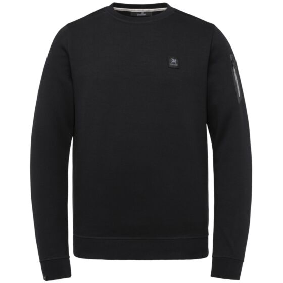 R-neck interlock sweat Black VSW218425-999