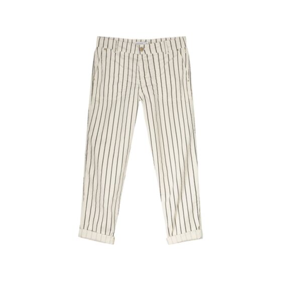 Loose pant stripe cotton 4s2438-11811-122