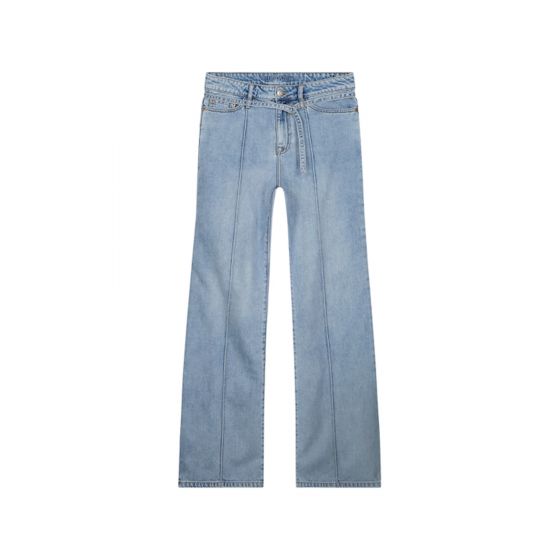 Wide leg jeans flowy twill 4s2376-5129-424
