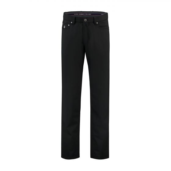 Pantalon COM4 5-pocket zwart nano finish 2150-4007
