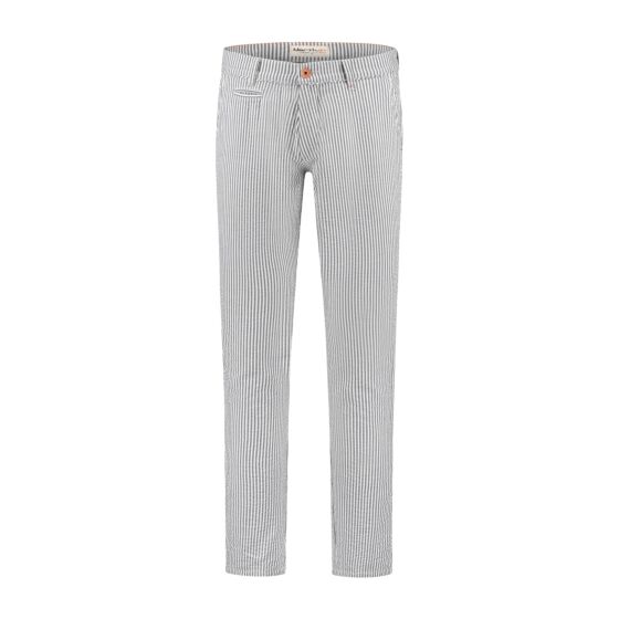 Broek North84 chino striped grey 8410-0124