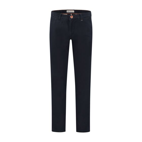* Broek chino essential perma blue 8410-3636