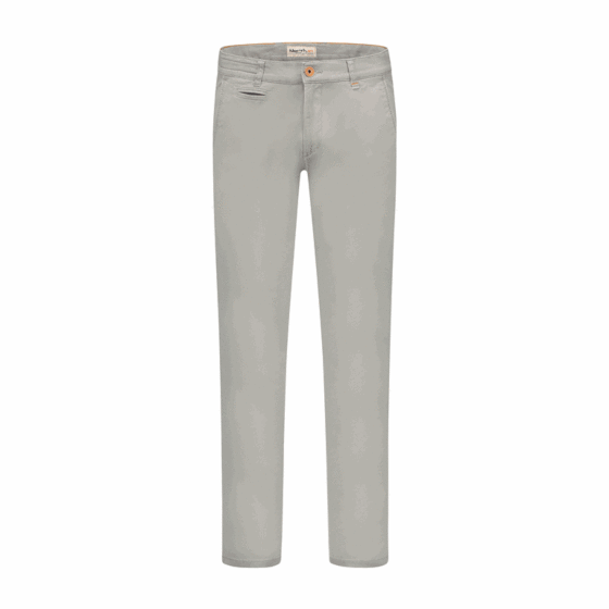 * Broek chino essential light grey 8410-4307