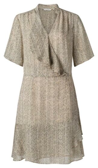 Printed short ruffle dress 1801328-113-411081