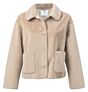 Short faux fur jacket SAND 162117-022-71320