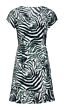 Jurk black/white/green 20326-009/530