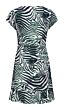 Jurk black/white/green 20326-009/530
