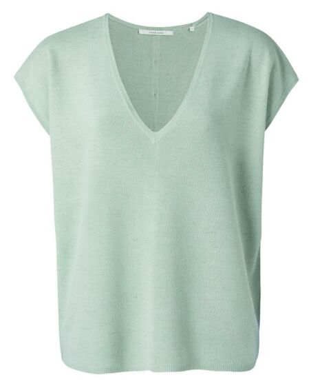 Vneck sweater with buttons BLUE 1000420-113-44502