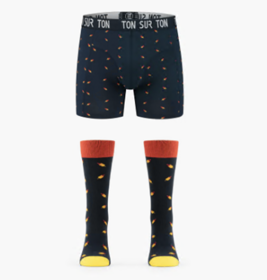 Boxershort + sokken spaceman spaceman