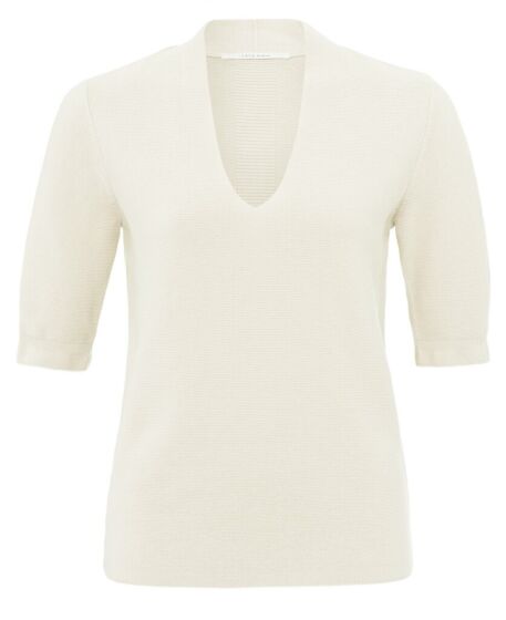 V-neck sweater OFF WHITE KNIT 1-000317-502-99990