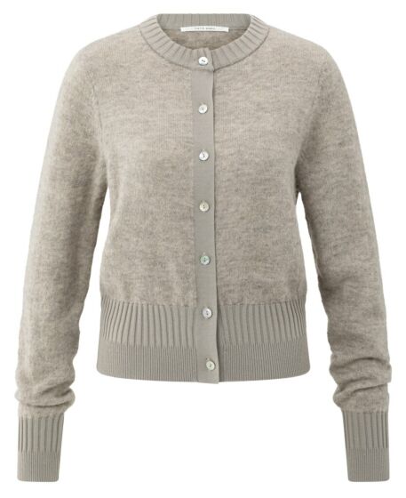Vest ribdetails BROWNISH GREY 1-010126-509-99018