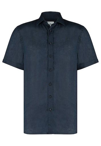 Shirt SS Plain Linen 26113247-5900