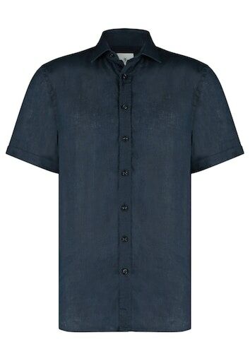 Shirt SS Plain Linen 26113247-5900