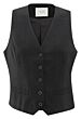 Linen blend gilet WASHED BLACK 1-521002-505-99989