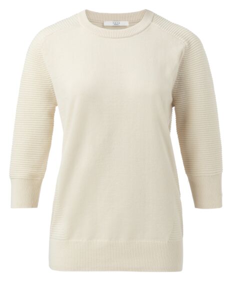 Mix rib sweater CREAM 1000310-022-20000