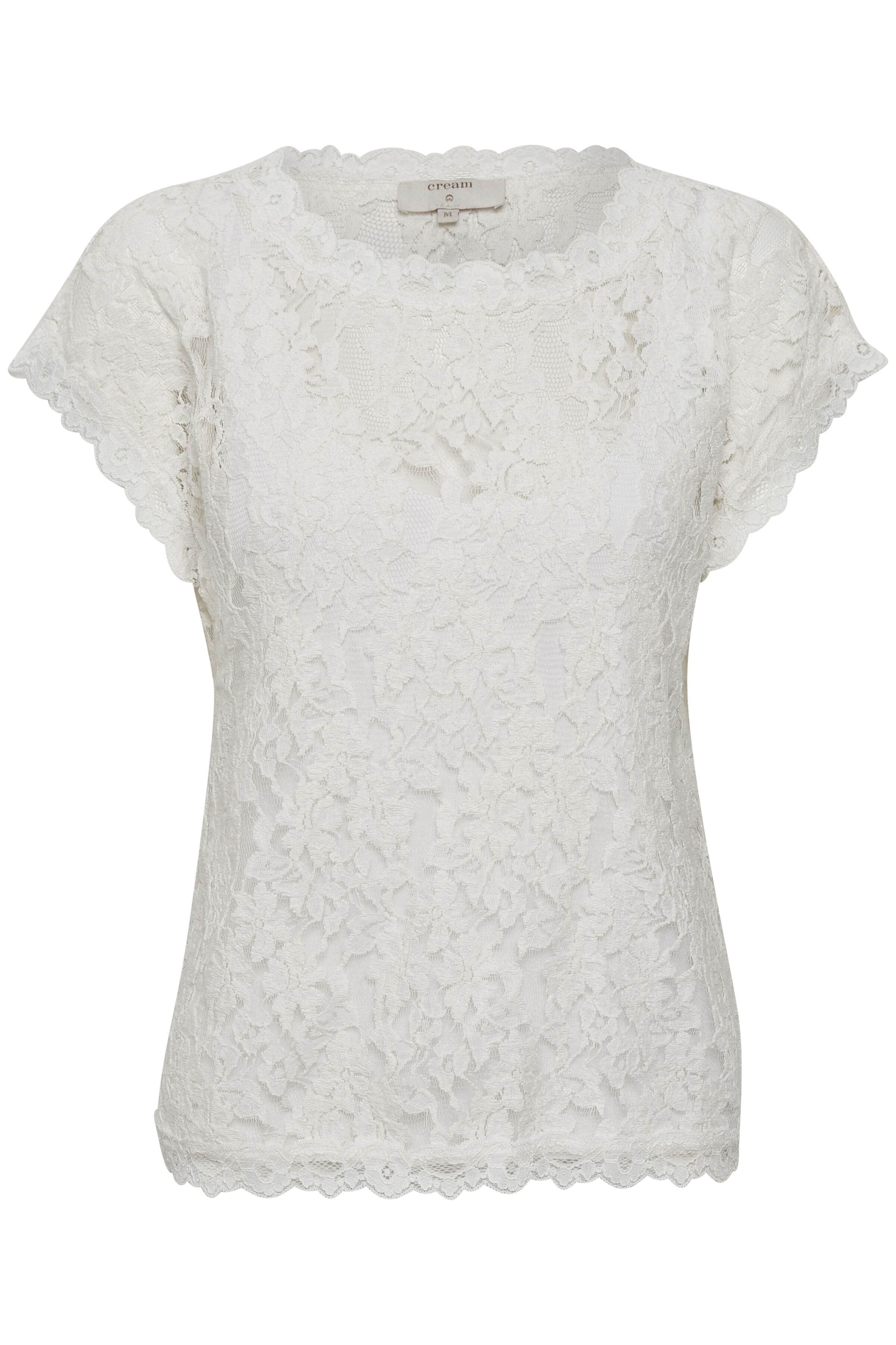 T shirt CREAM korte mouw met kant online bestellen Henri s Fashion
