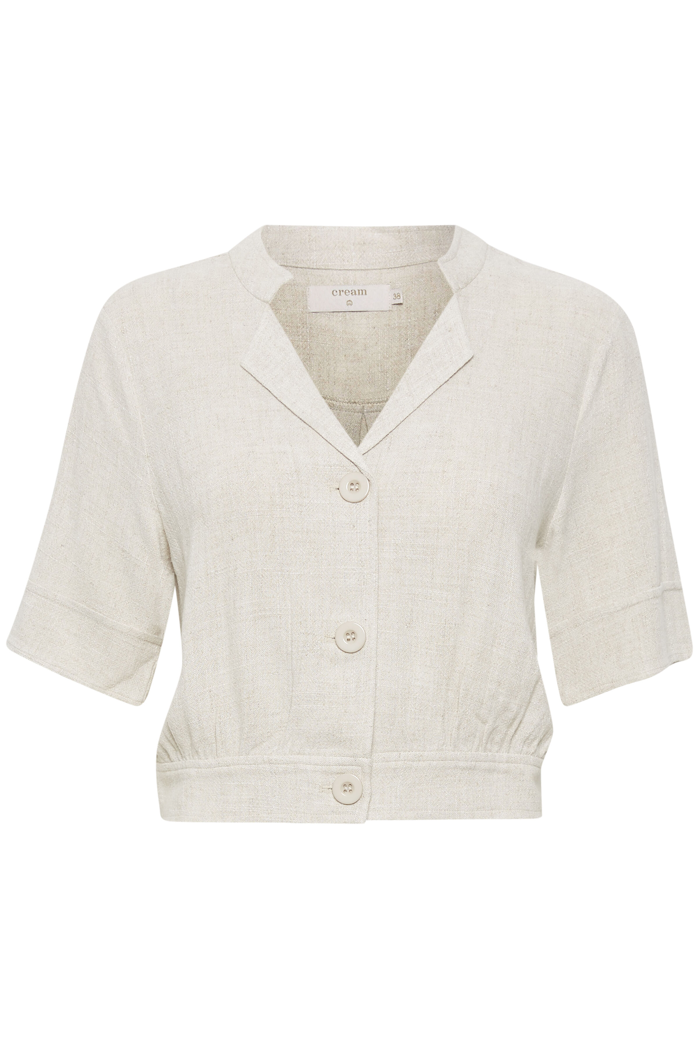 Beperken Alaska Onderhoud Vest CREAM bolero knoopsluiting online bestellen | Henri's Fashion