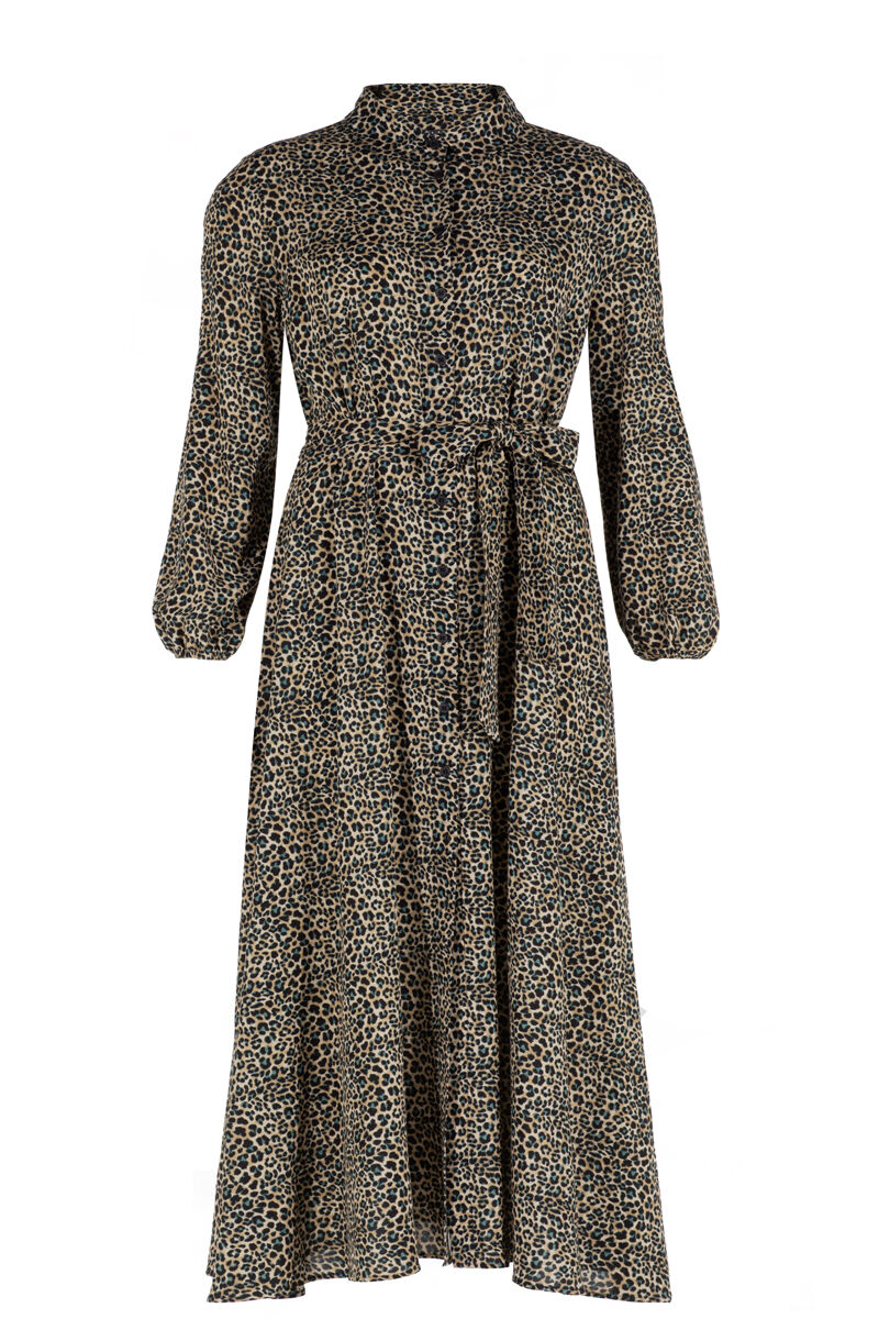 Jurk JUFFROUW JANSEN ninte blouse lang doorknoop online bestellen Henri s Fashion