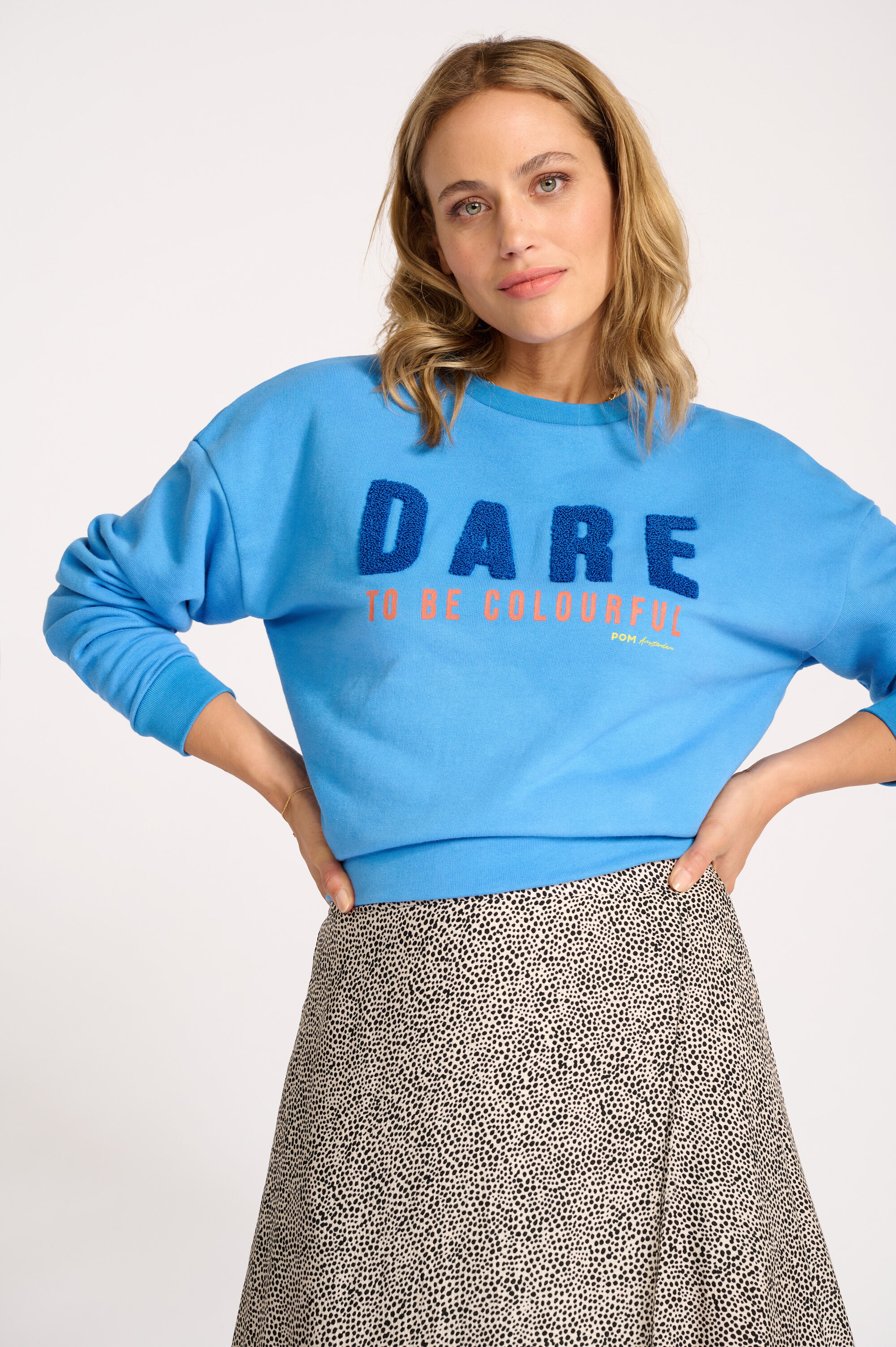 dubbel Mens haar Trui POM dare to be blue online bestellen | Henri's Fashion