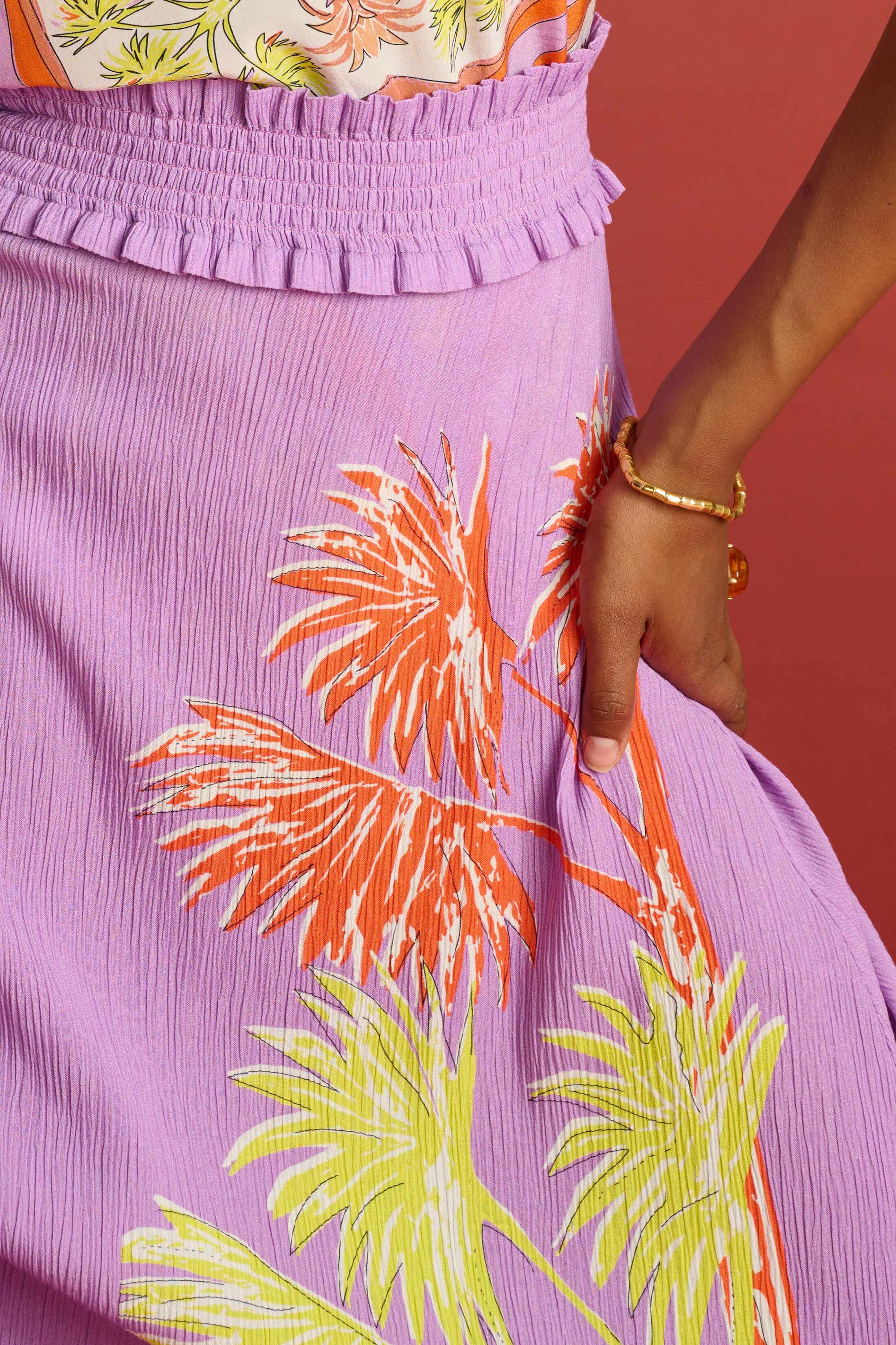 Rok POM lilac flower online bestellen Henri s Fashion