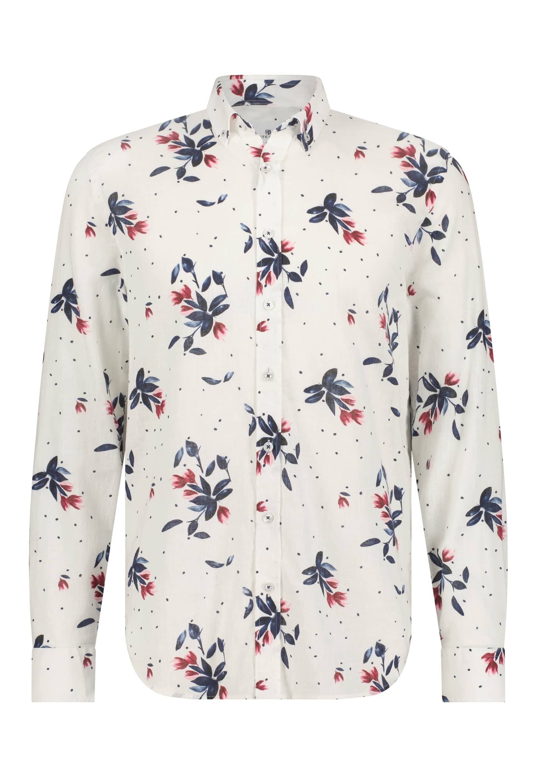 Overhemd STATE OF ART ls print white online bestellen Henri s Fashion
