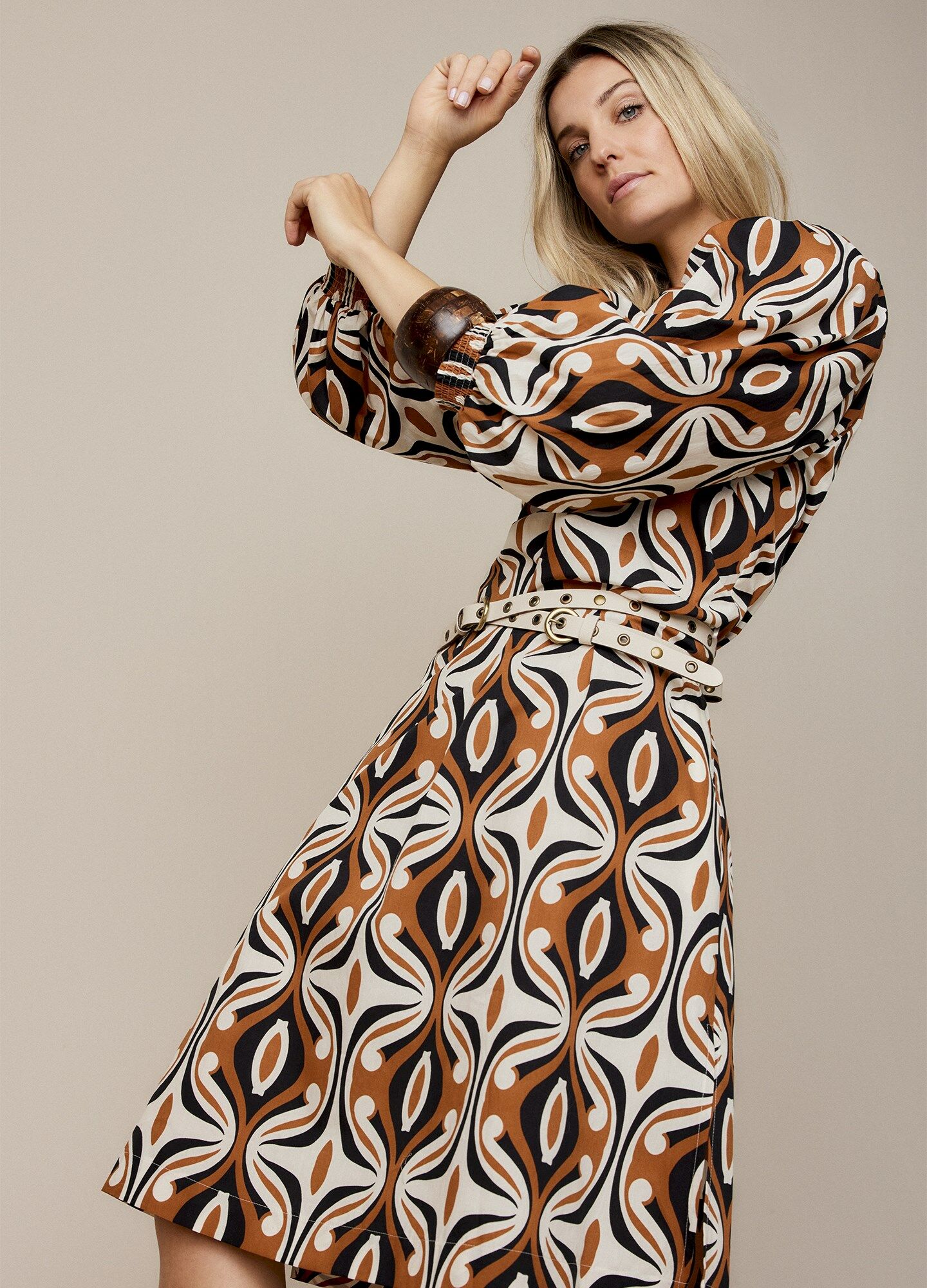 Jurk SUMMUM ornament print online bestellen Henri s Fashion