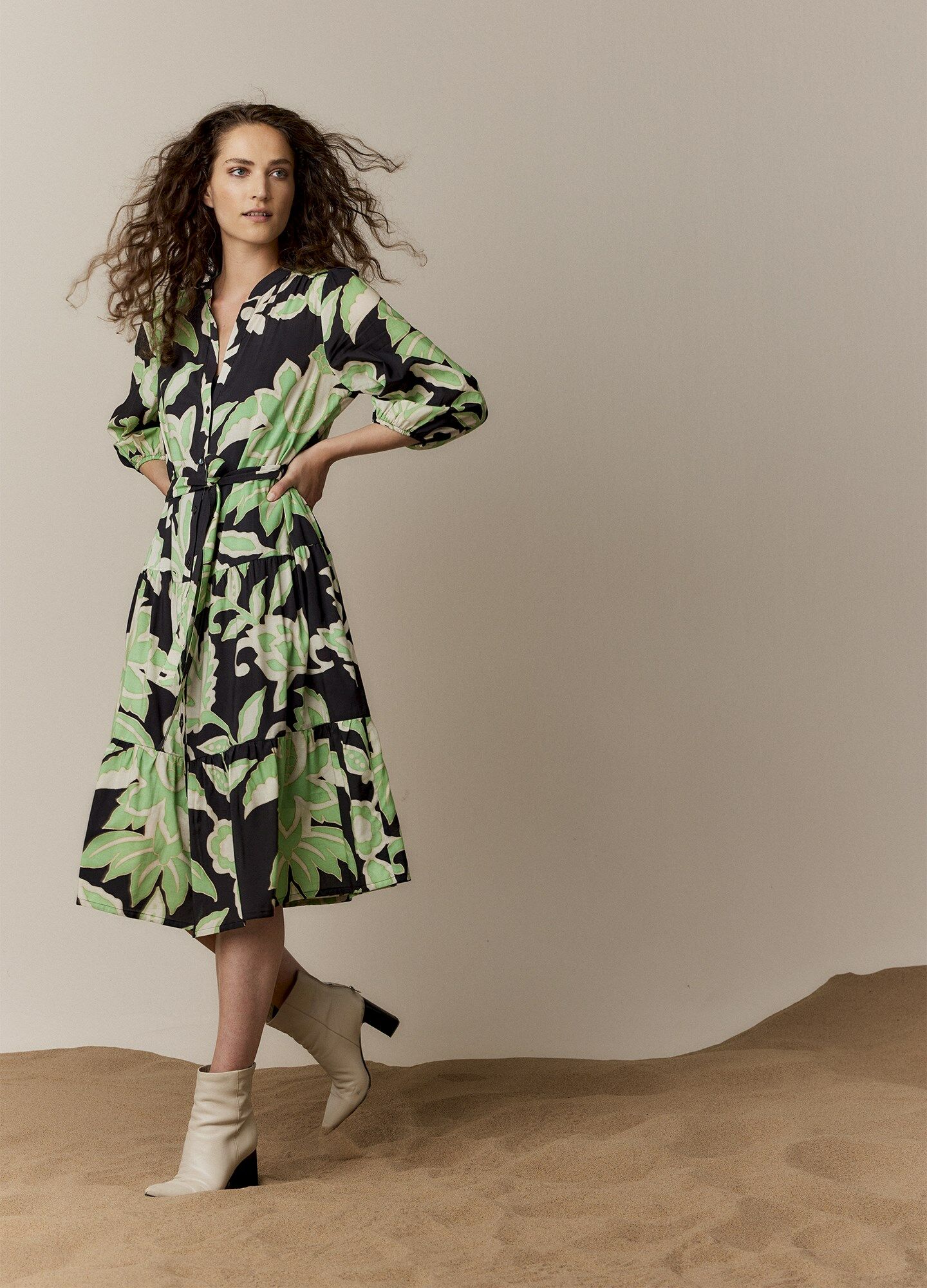 Jurk SUMMUM floral print online bestellen Henri s Fashion