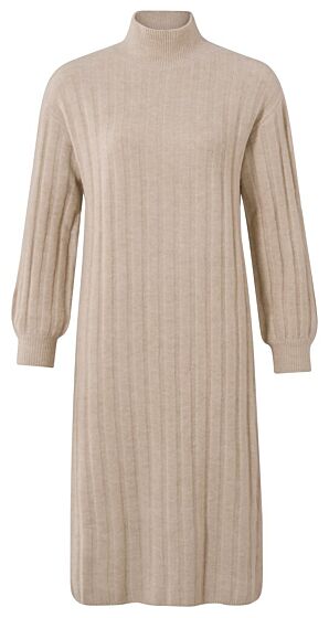 Ribbed dress  ALMOND 1-600024-210-24301