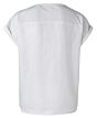 Linen fabric mix top PURE WHITE 1901288-114-00000