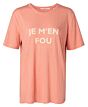 Linen tee with print DAHLIA 1919172-115-51520
