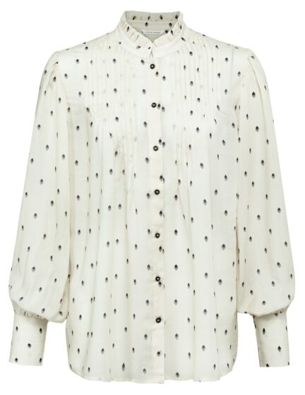 Printed volume sleeve blouse 1101252-123-304041