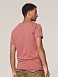 Stewart V-neck s/s Slub Jersey Old Pink 202502-434