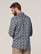 Shirt l/s Linen Flower Dk. Navy 303304-649
