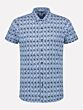 Shirt s/s Shaking Triangle melange Blue 311202-625