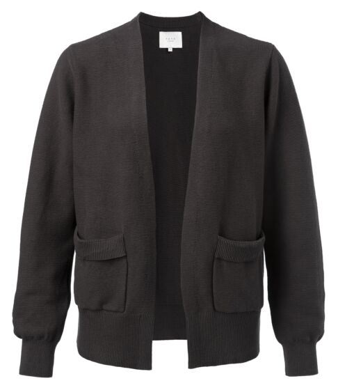 Cotton ribbed cardigan 101081-012-94305