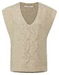 Cable V-neck spencer BEIGE 1000489-123-99959