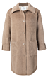 Long faux fur jacket SAND 162118-023-71320