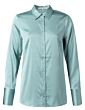 Satin shirt with cuffs RAINY SKY 110105-112-64411