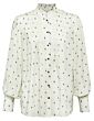 Printed volume sleeve blouse 1101252-123-304041