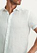 Shirt SS Plain Linen 26113247-1100