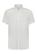 Shirt SS Plain Linen 26113247-1100