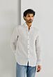 Shirt LS Plain Linen 21115342-1100