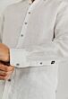 Shirt LS Plain Linen 21115342-1100