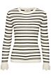 SandyCR Rib Pullover Cream white 10605965-66548