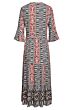 Dress 009 / brown-black&wh 22137-009