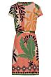 Jurk V hals multicolour print 23158-220-998