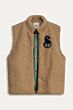 Gilet POM smokey brown