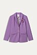 Blazer POM pique purple